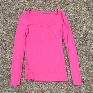 Amazon Essentials Women's Fuchsia Long Sleeve Tee